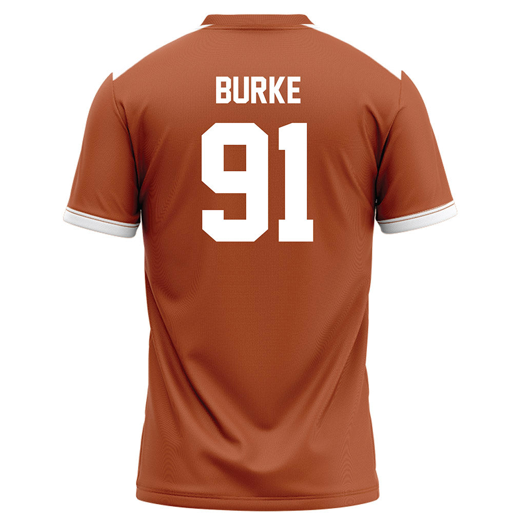 Texas - NCAA Football : Ethan Burke - Orange Football Jersey