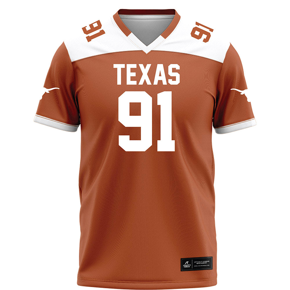 Texas - NCAA Football : Ethan Burke - Orange Football Jersey