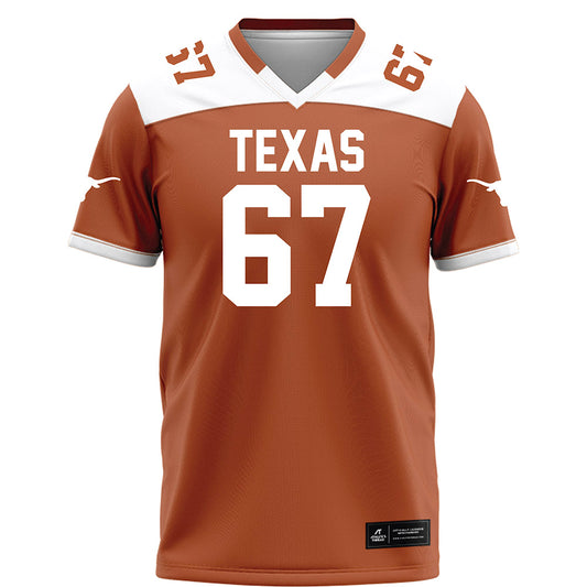 Texas - NCAA Football : Malik Agbo - Orange Football Jersey