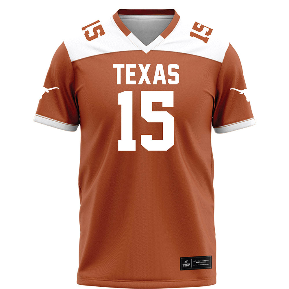 Texas - NCAA Football : Trey Owens - Orange Football Jersey-0