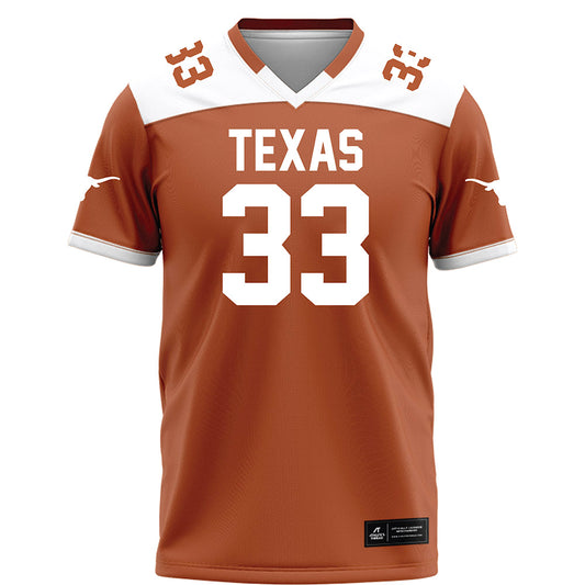 Texas - NCAA Football : Myron Charles - Orange Football Jersey-0