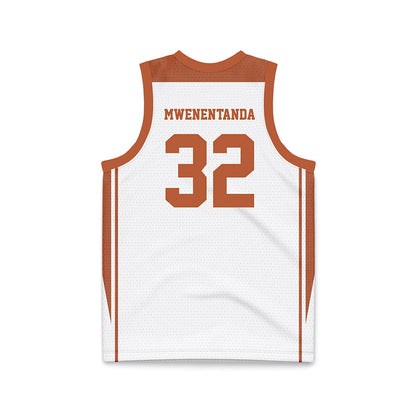 Texas - NCAA Women's Basketball : Ndjakalenga Mwenentanda - White Basketball Jersey