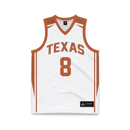 Texas - NCAA Women's Basketball : Grace Prenter - White Basketball Jersey-0