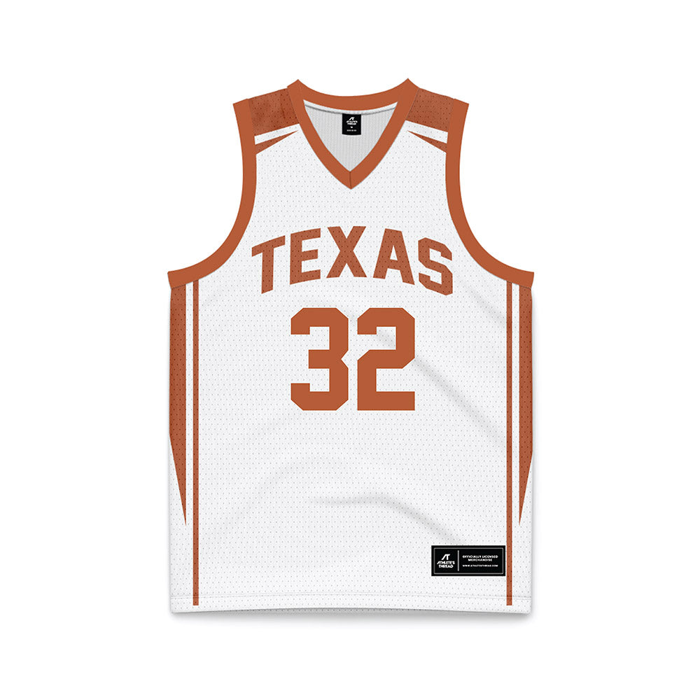 Texas - NCAA Women's Basketball : Ndjakalenga Mwenentanda - White Basketball Jersey