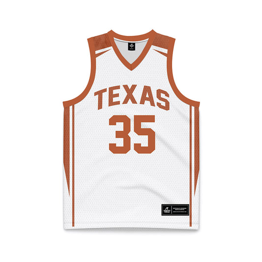 Texas - NCAA Women's Basketball : Madison Booker - White Basketball Jersey-0