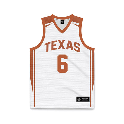 Texas - NCAA Women's Basketball : Sarah Graves - White Basketball Jersey-0
