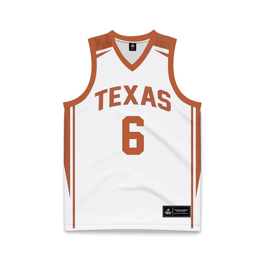 Texas - NCAA Women's Basketball : Sarah Graves - White Basketball Jersey-0