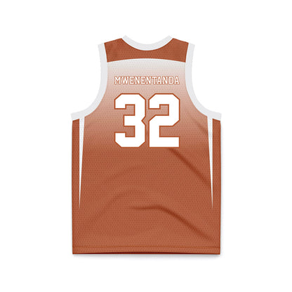 Texas - NCAA Women's Basketball : Ndjakalenga Mwenentanda - Orange Basketball Jersey