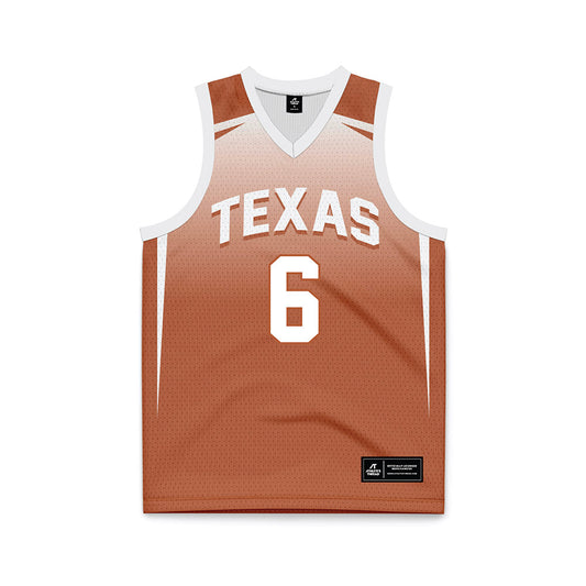 Texas - NCAA Women's Basketball : Sarah Graves - Orange Basketball Jersey-0