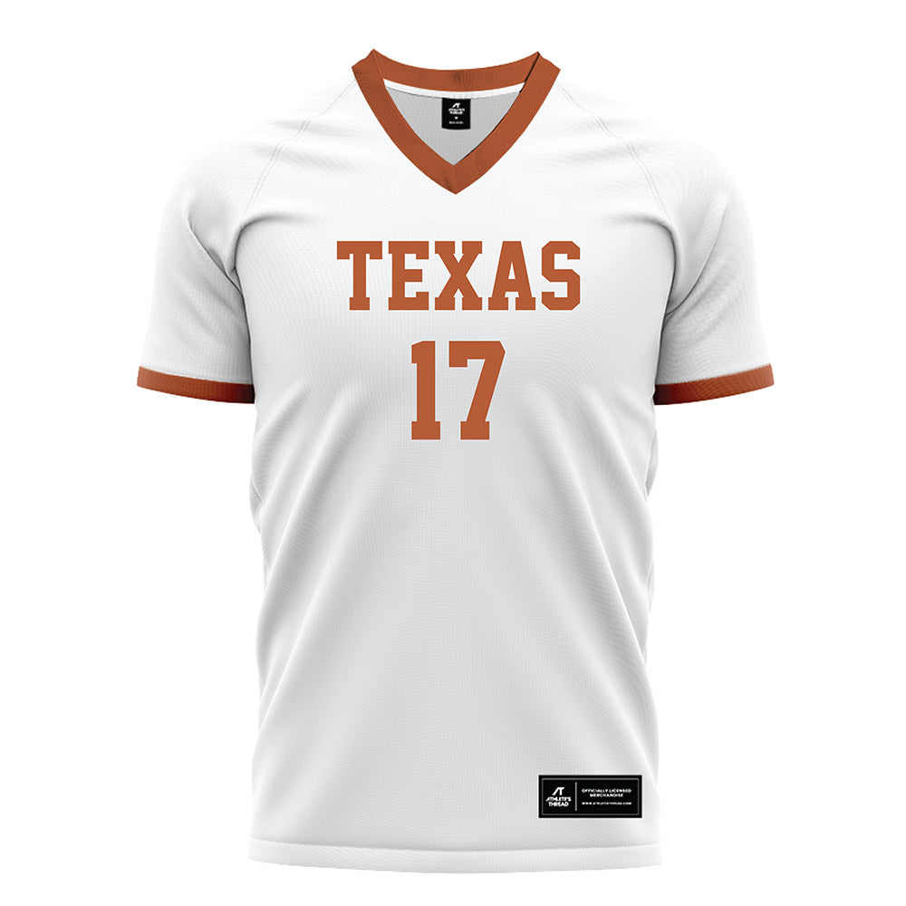 Texas - NCAA Women's Soccer : Molly MacMillan - White Soccer Jersey-0