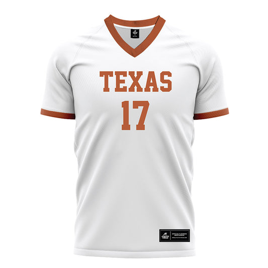 Texas - NCAA Women's Soccer : Molly MacMillan - White Soccer Jersey-0