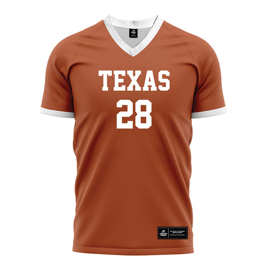 Texas - NCAA Women's Soccer : Amaya Haley - Orange Soccer Jersey-0