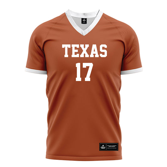Texas - NCAA Women's Soccer : Molly MacMillan - Orange Soccer Jersey-0