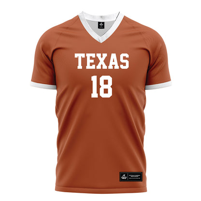 Texas - NCAA Women's Soccer : Kendell Williams - Orange Soccer Jersey-0