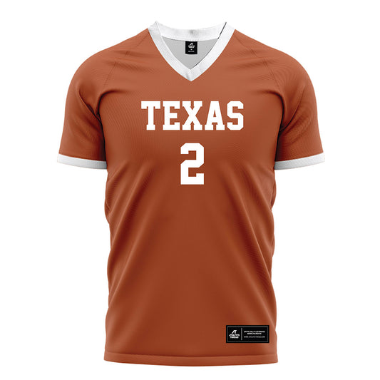 Texas - NCAA Women's Soccer : Cameron Byrd - Orange Soccer Jersey-0