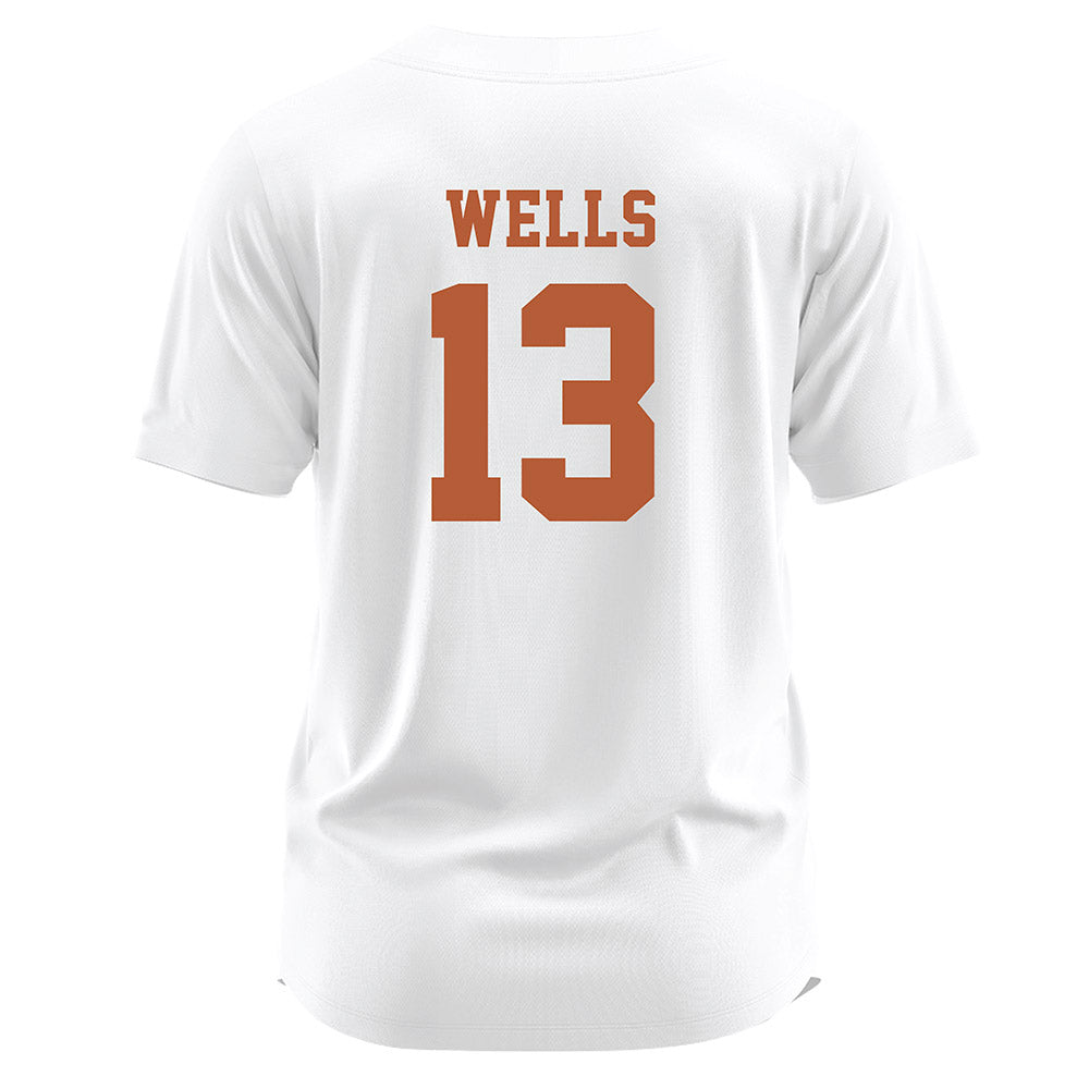 Texas - NCAA Softball : Hannah Wells - White Jersey-1