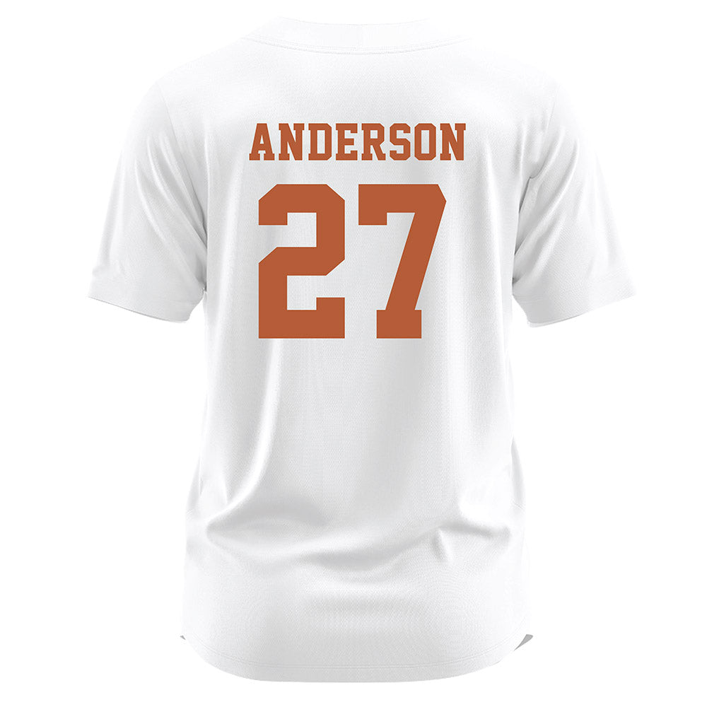 Texas - NCAA Softball : Taylor Anderson - White Jersey-1