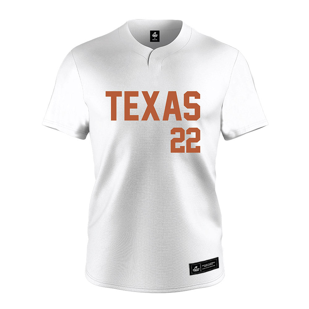 Texas - NCAA Softball : Brenlee Gonzales - White Jersey-0
