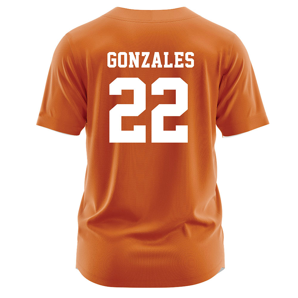 Texas - NCAA Softball : Brenlee Gonzales - Orange Jersey-1