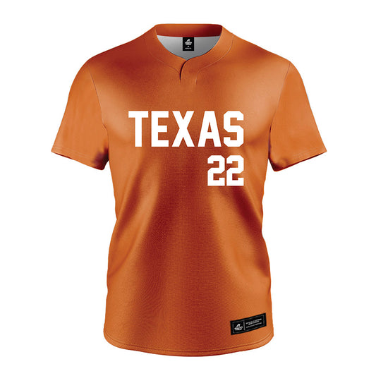 Texas - NCAA Softball : Brenlee Gonzales - Orange Jersey-0