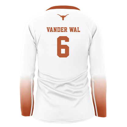 Texas - NCAA Women's Volleyball : Abby Vander Wal - White Volleyball Jersey-1