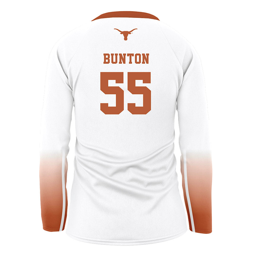 Texas - NCAA Women's Volleyball : Nya Bunton - White Volleyball Jersey-1