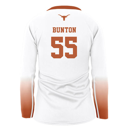 Texas - NCAA Women's Volleyball : Nya Bunton - White Volleyball Jersey-1