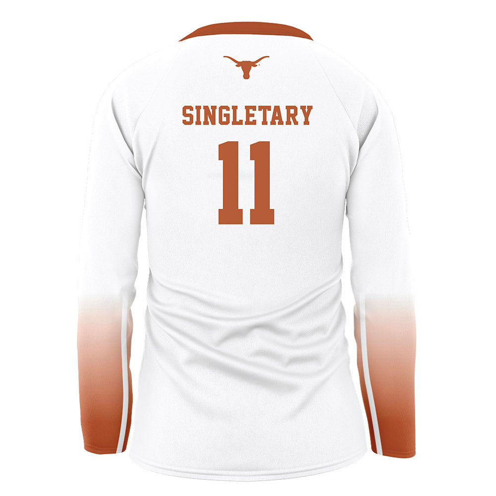 Texas - NCAA Women's Volleyball : Marianna Singletary - White Volleyball Jersey