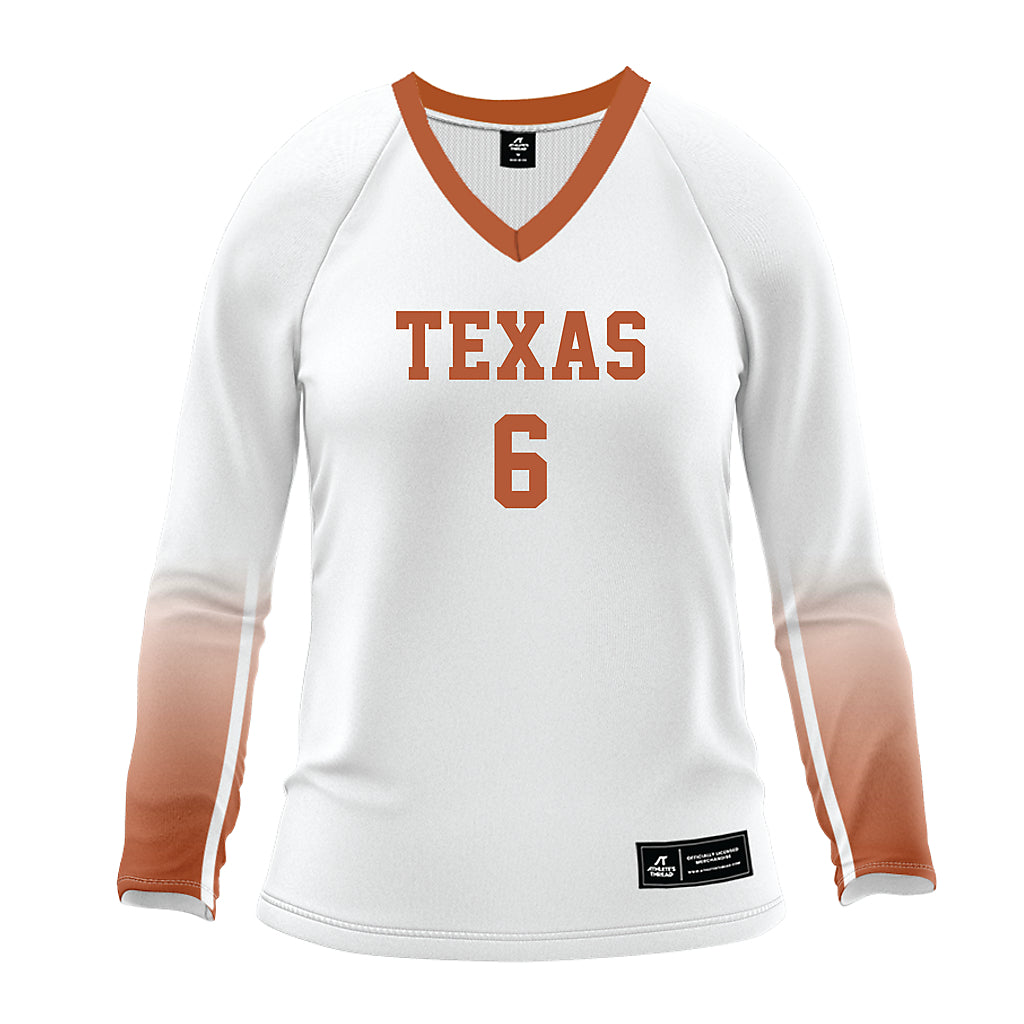 Texas - NCAA Women's Volleyball : Abby Vander Wal - White Volleyball Jersey-0