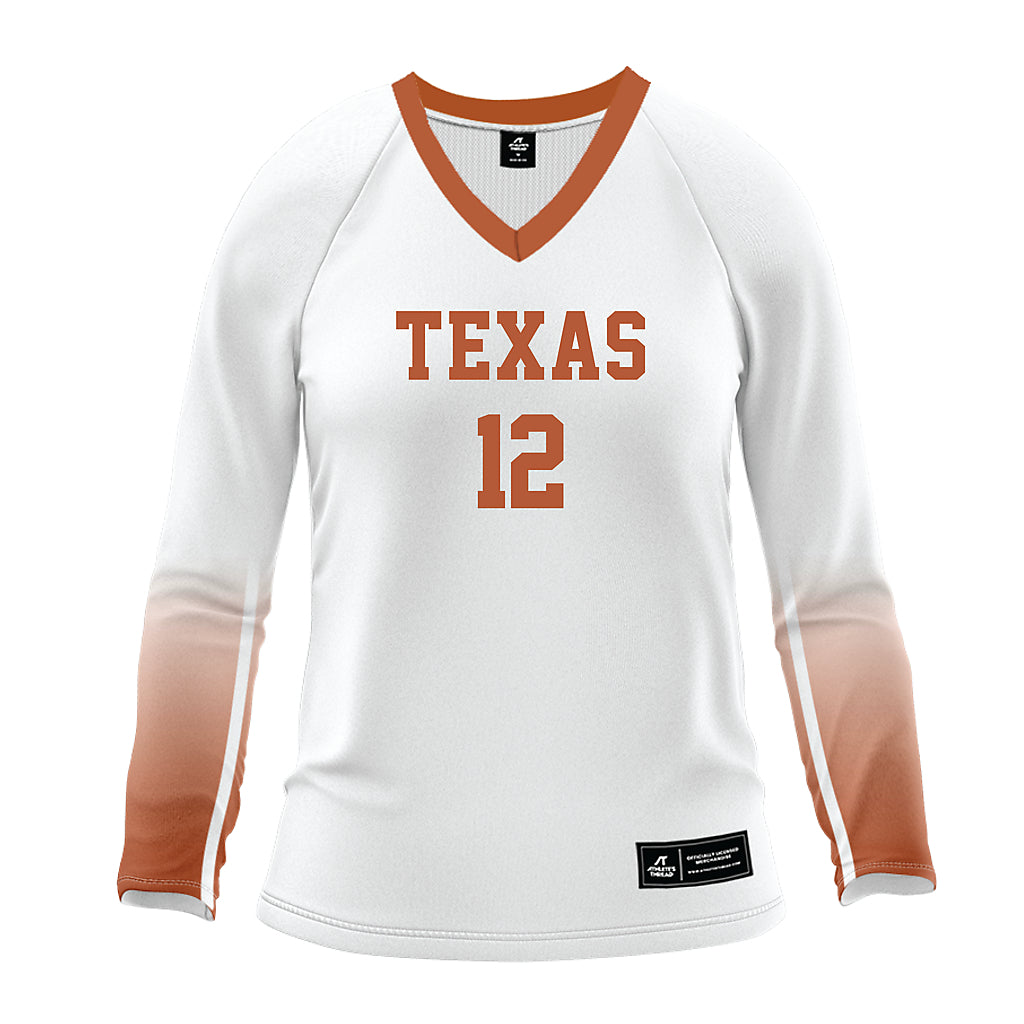 Texas - NCAA Women's Volleyball : Callie krueger - White Volleyball Jersey-0