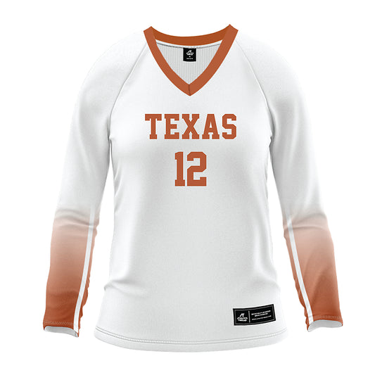 Texas - NCAA Women's Volleyball : Callie krueger - White Volleyball Jersey-0