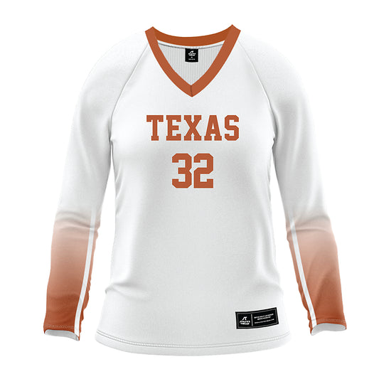 Texas - NCAA Women's Volleyball : Ramsey Gary - White Volleyball Jersey-0