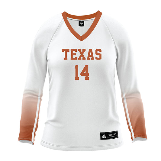 Texas - NCAA Women's Volleyball : Addison Gaido - White Volleyball Jersey-0