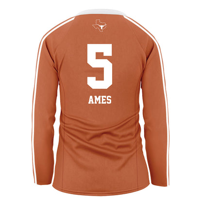 Texas - NCAA Women's Volleyball : Ayden Ames - Orange Volleyball Jersey