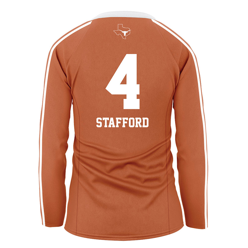 Texas - NCAA Women's Volleyball : Torrey Stafford - Orange Volleyball Jersey-1
