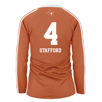 Texas - NCAA Women's Volleyball : Torrey Stafford - Orange Volleyball Jersey-1