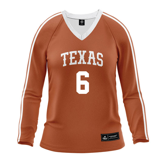 Texas - NCAA Women's Volleyball : Abby Vander Wal - Orange Volleyball Jersey-0