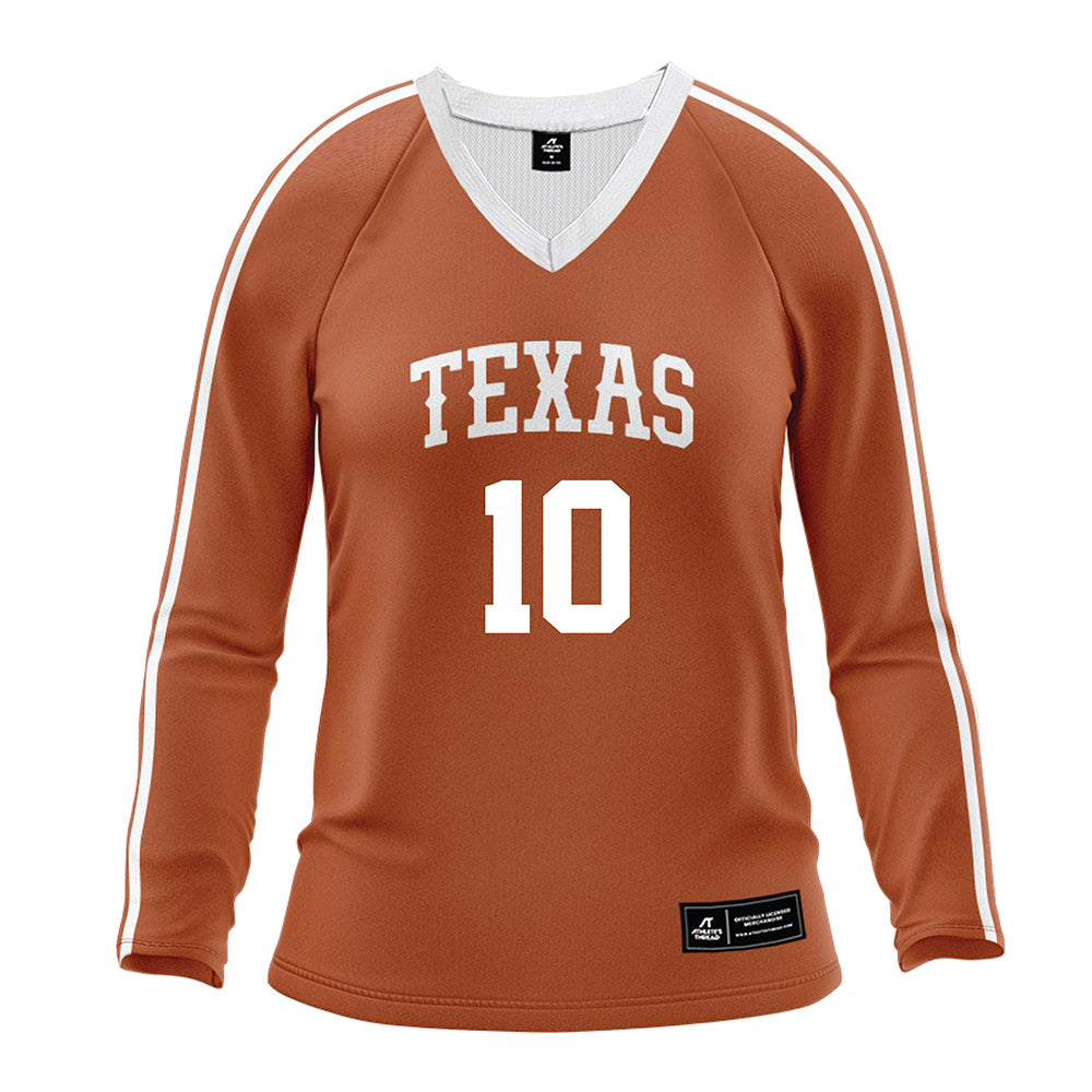 Texas - NCAA Women's Volleyball : Taylor Harvey - Orange Volleyball Jersey-0