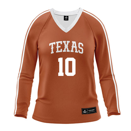 Texas - NCAA Women's Volleyball : Taylor Harvey - Orange Volleyball Jersey-0