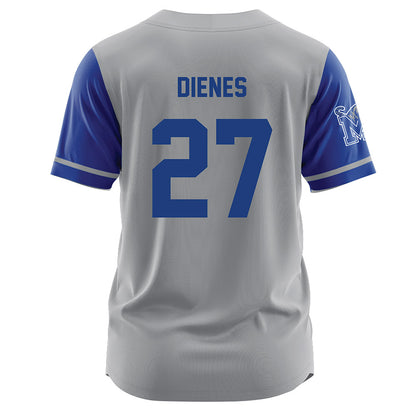 Memphis - NCAA Baseball : Jacob Dienes - Grey Jersey-1