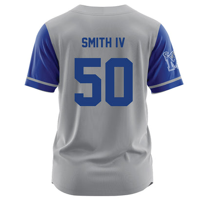 Memphis - NCAA Baseball : James Smith IV - Grey Jersey-1