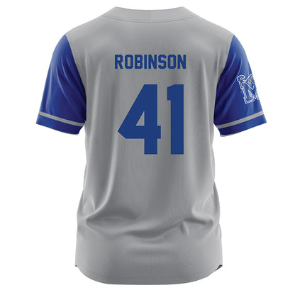 Memphis - NCAA Baseball : Caden Robinson - Grey Jersey-1