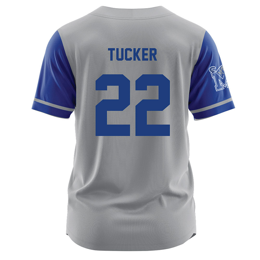 Memphis - NCAA Baseball : Cade Tucker - Grey Jersey-1
