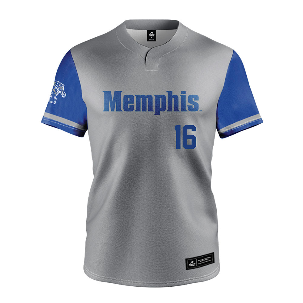 Memphis - NCAA Baseball : Seth Cox - Grey Jersey-0