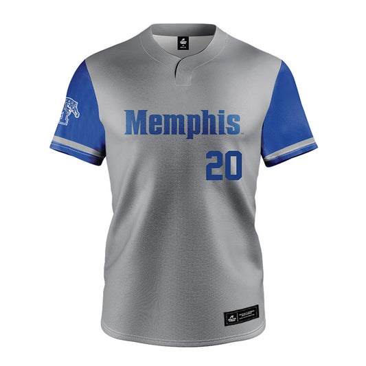 Memphis - NCAA Baseball : Trae Cassidy - Grey Jersey-0