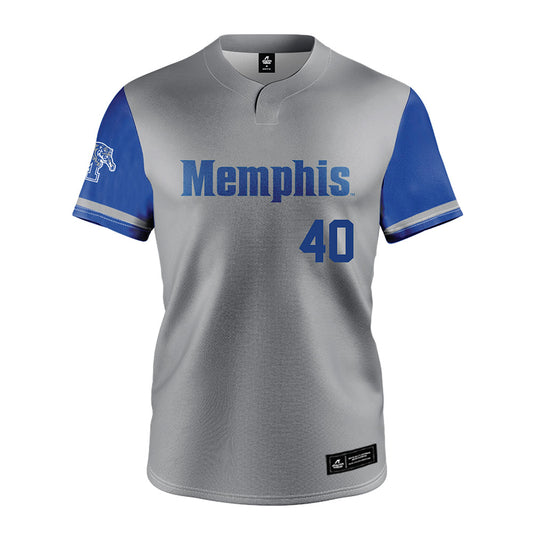 Memphis - NCAA Baseball : Seth Giamportone - Grey Jersey-0