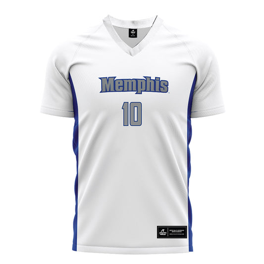 Memphis - NCAA Men's Soccer : Eben McIntyre - White Soccer Jersey-0