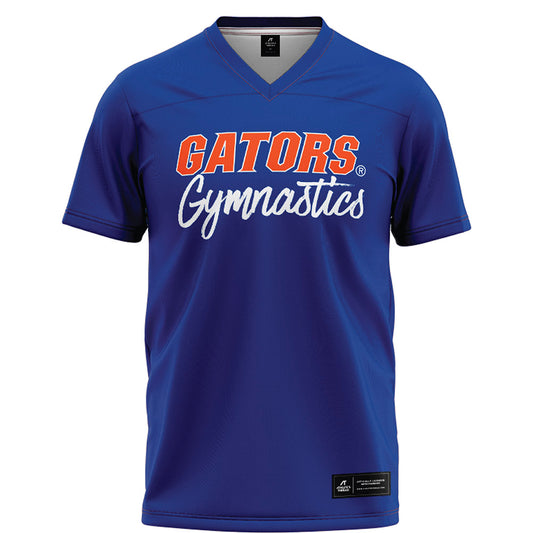 Florida - NCAA Women's Gymnastics : Lily Bruce - Blue Football Jersey-0