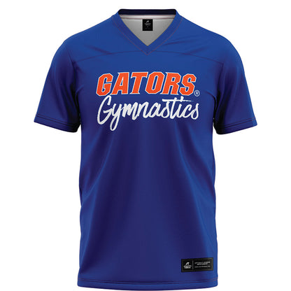 Florida - NCAA Women's Gymnastics : Amelia Disidore - Blue Football Jersey-0