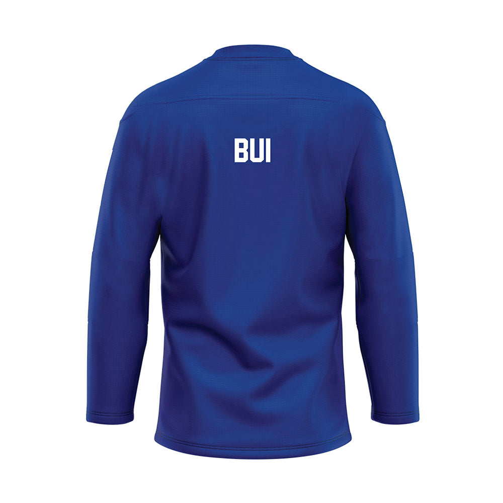 Florida - NCAA Women's Gymnastics : Ly Bui - Blue Hockey Jersey-1